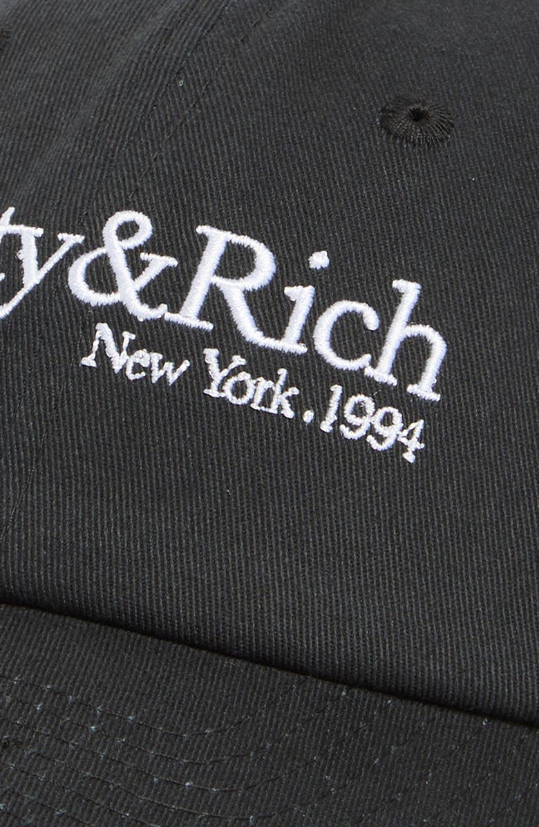Sporty & Rich HWCNY Embroidered Baseball Cap, Alternate, color,