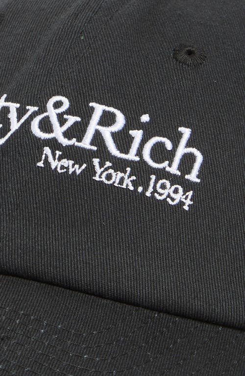 Sporty And Rich Sporty & Rich Hwcny Embroidered Baseball Cap