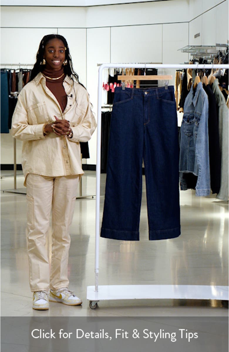 The Mischa Shortie Super High Waist Wide Leg Jeans, sales video thumbnail