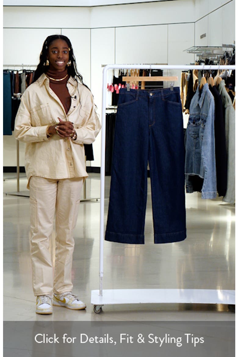 The Mischa Shortie Super High Waist Wide Leg Jeans video