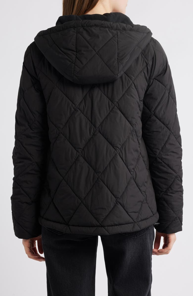 Bernardo Quilted Packable Puffer Jacket, Alternate, color, Black