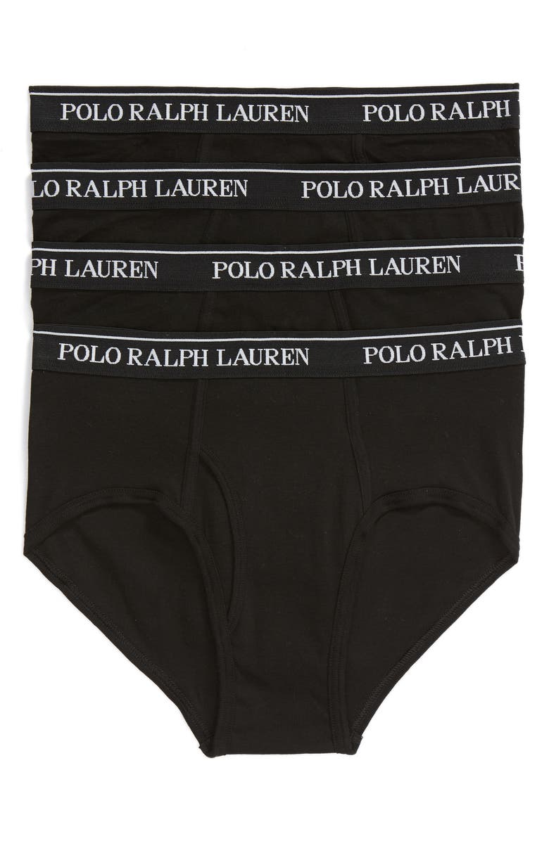 Polo Ralph Lauren 4-Pack Low Rise Cotton Briefs, Main, color,