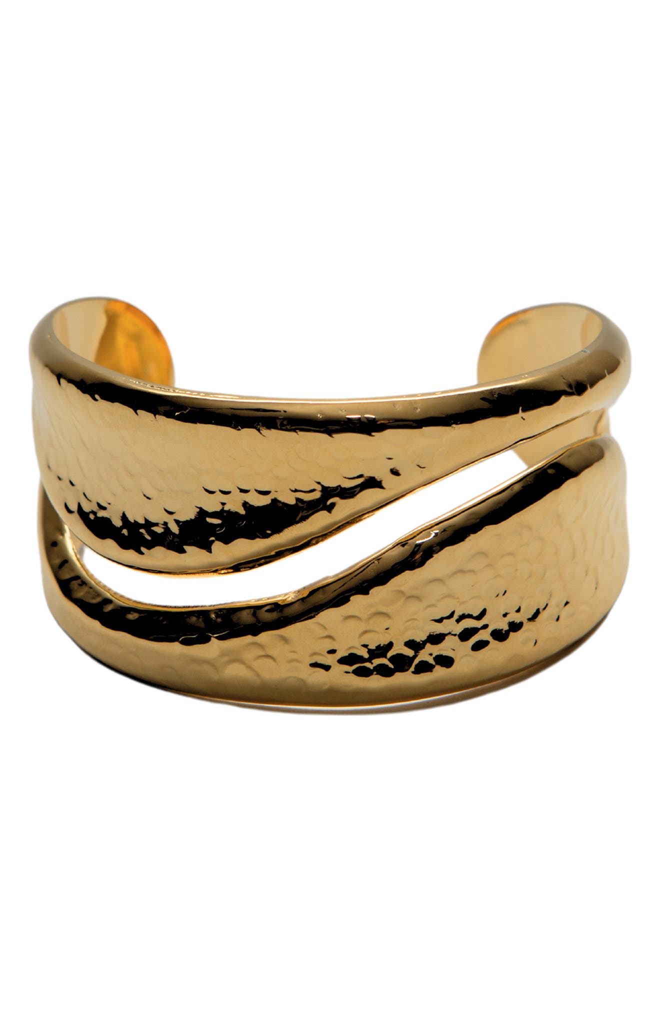 ARGENTO VIVO Hammered Cut Out Cuff Bracelet