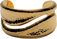 ARGENTO VIVO Hammered Cut Out Cuff Bracelet
