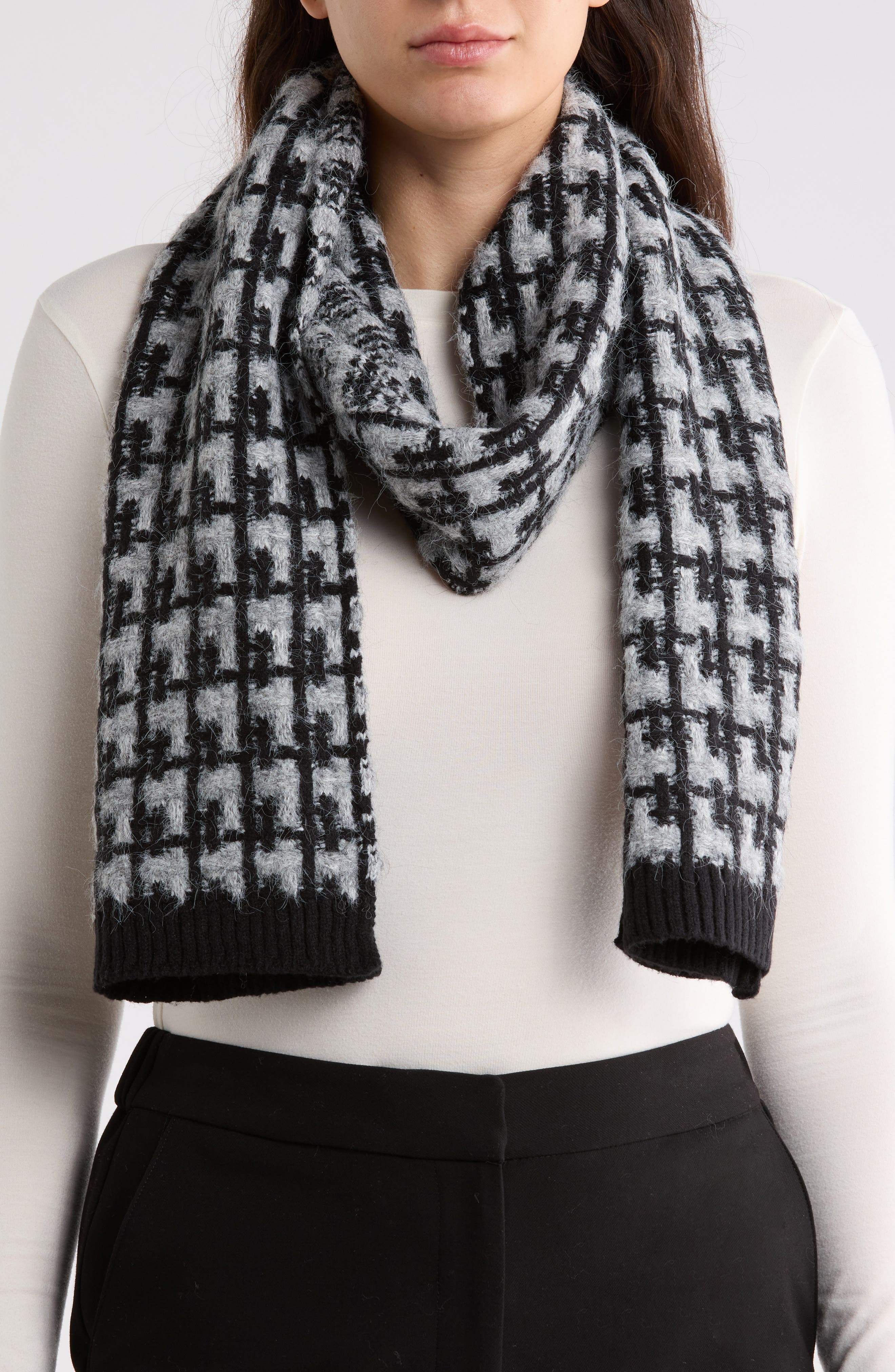 Grid Knit Scarf