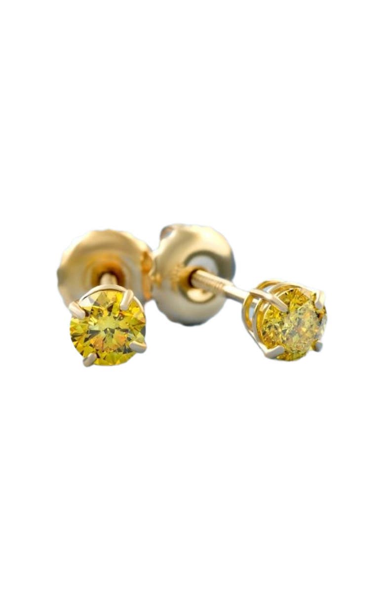 Bliss Diamond 1/2ct Fancy Diamond Studs 14K Gold Screw Back Lab Grown Earrings, Alternate, color, 