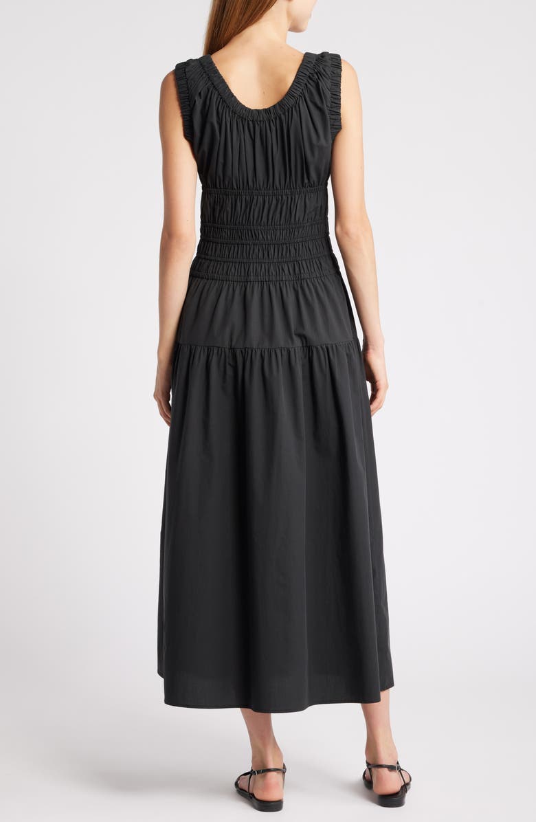 Franca Mixed Media Sleeveless Midi Dress