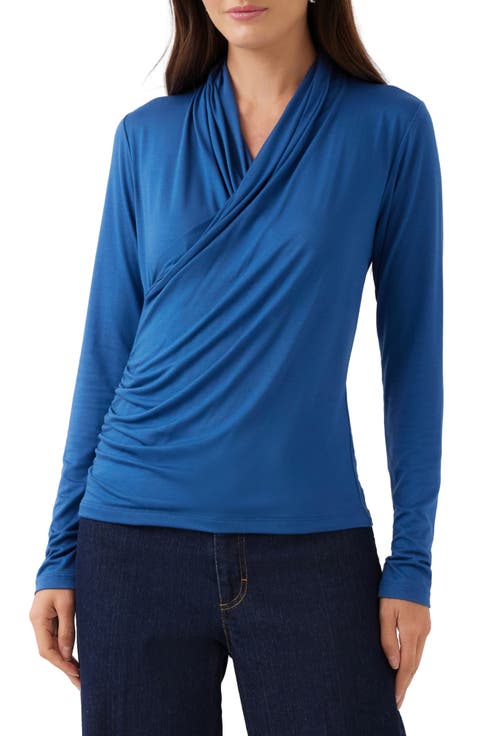Crossover Side Shirred Top