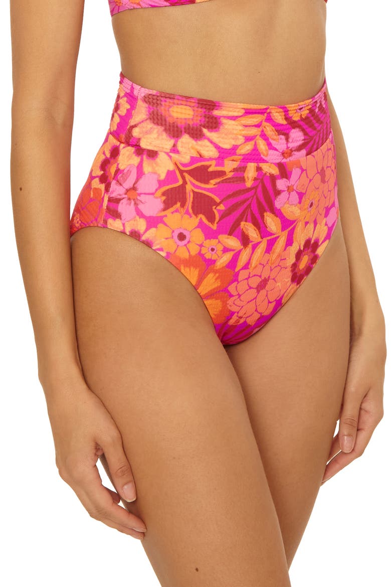 Copacabana High Waist Bikini Bottoms, Alternate, color, MULTI
