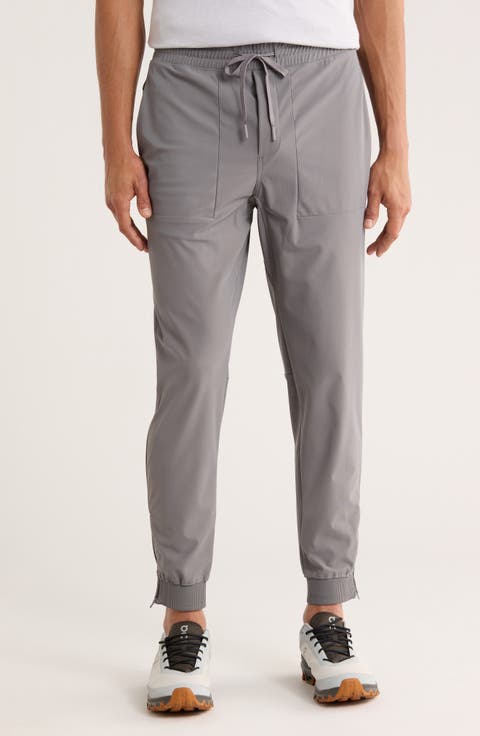 Zip Hem Crossover Joggers