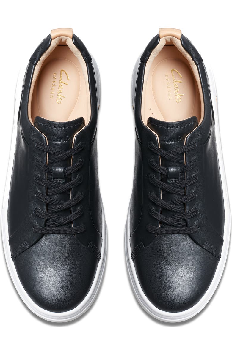 Clarks<sup>®</sup> Hollyhock Walk Sneaker, Alternate, color, Black Leather