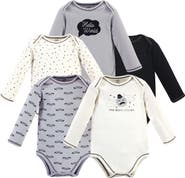Touched by Nature 5Pk Long Sleeve Organic Bodysuits