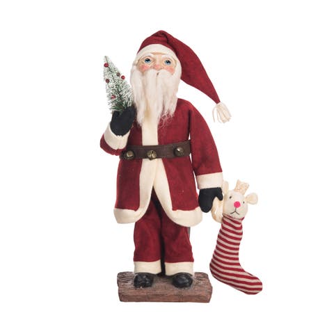 Jules Santa Art Doll Christmas Holiday Xmas Art Doll Decor Decoration