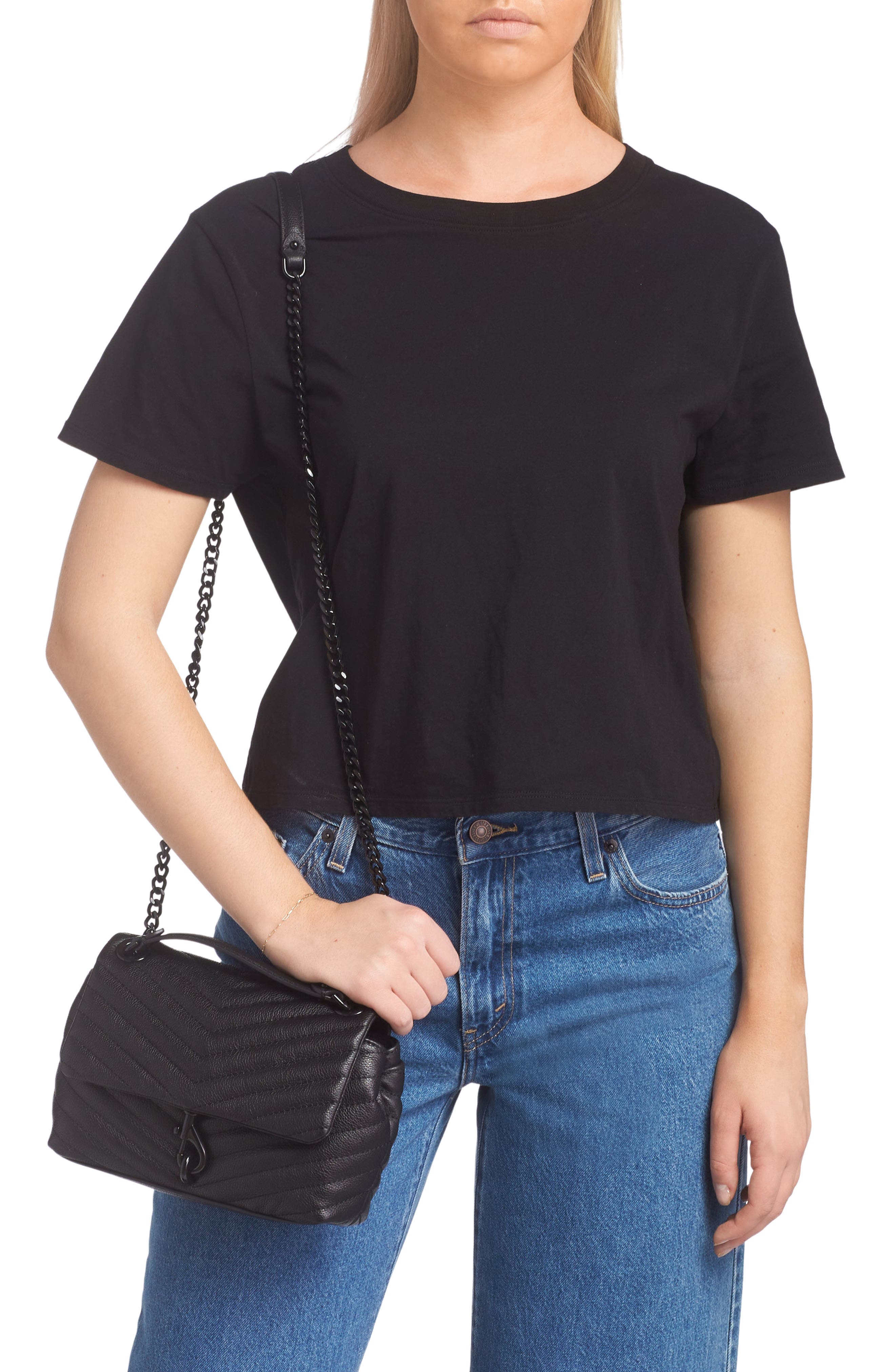 Rebecca Minkoff Edie Quilted Leather Bag, Alternate, color, 