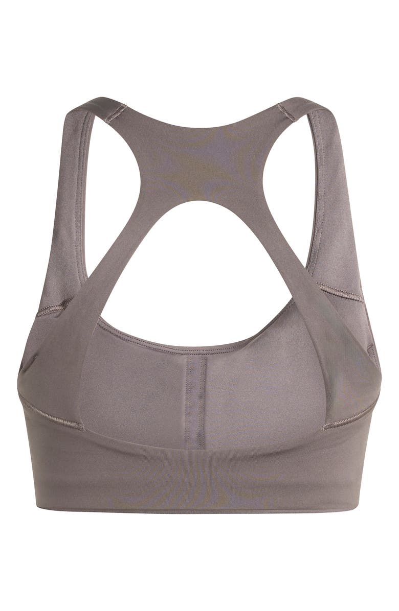 adidas Optime Climacool Sports Bra, Alternate, color, Charcoal