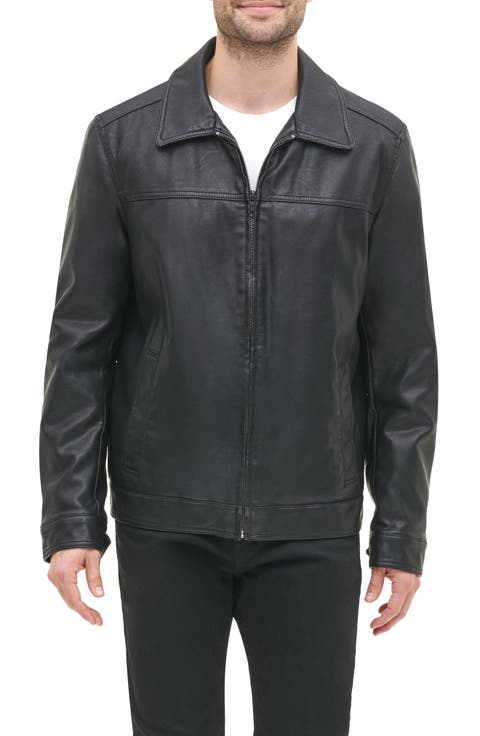Faux Leather Classic Jacket