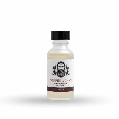 Copper Johns Beard Company Fine Beard Oil In 1903