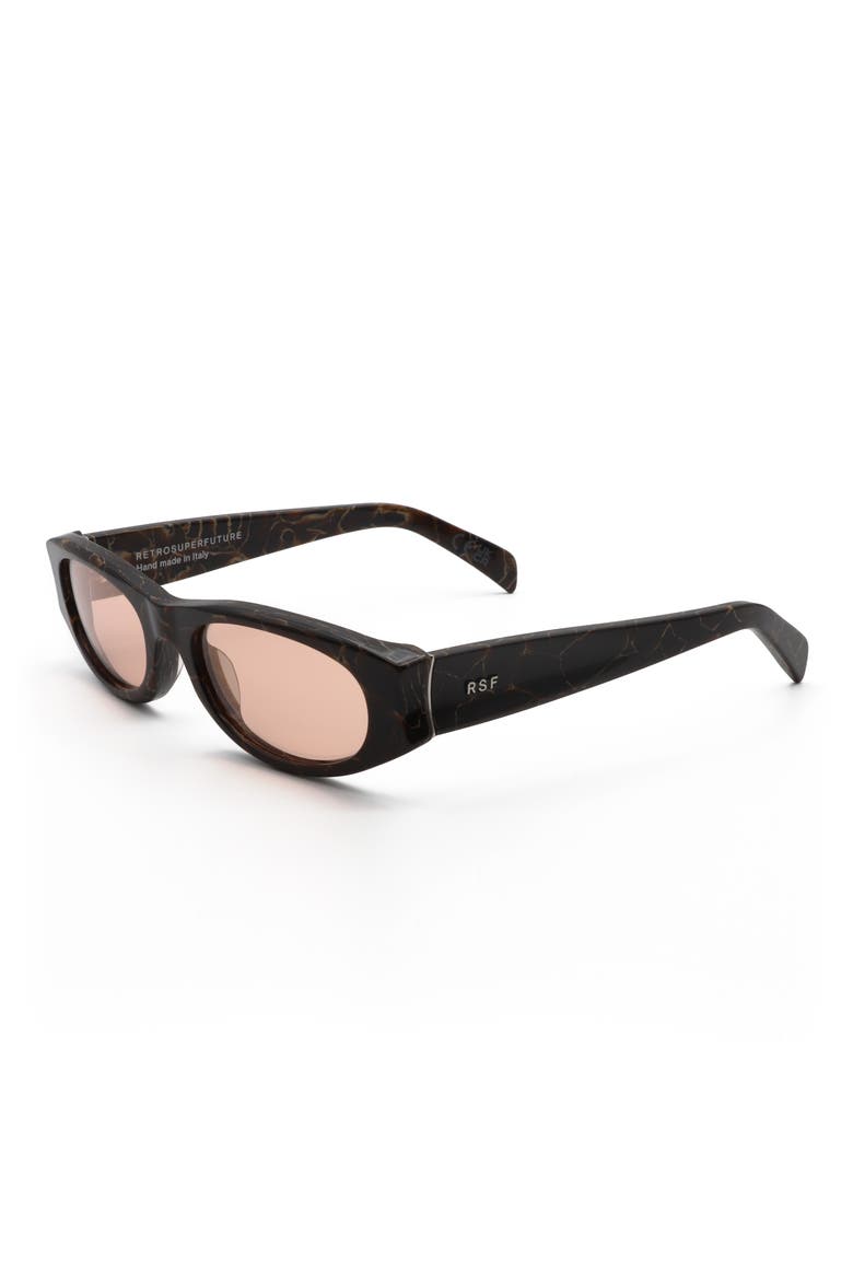 54mm Square Sunglasses, Alternate, color, BROWN/ BROWN