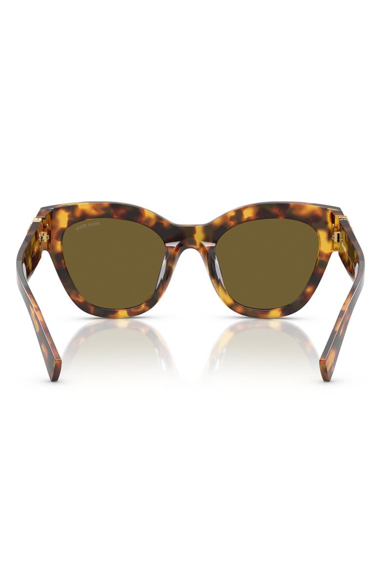 Miu Miu 51mm Butterfly Sunglasses, Alternate, color, Blonde Havana