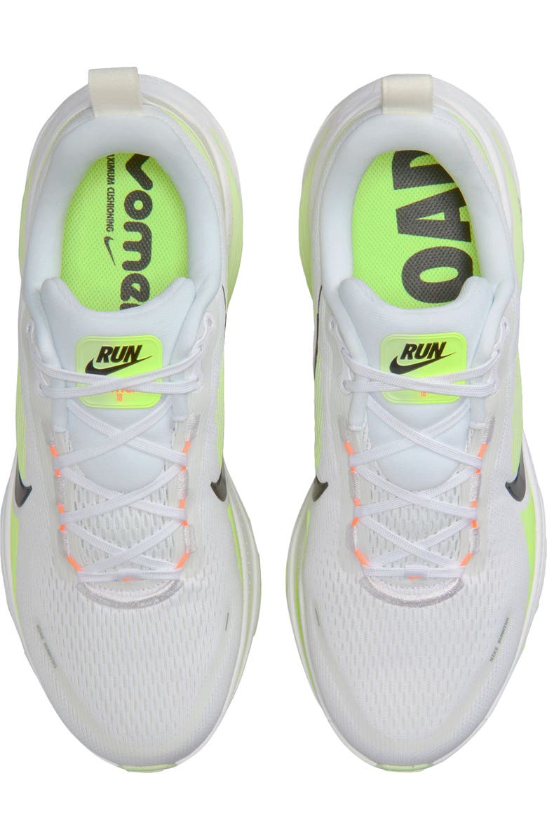 Nike Vomero 18 Running Shoe, Alternate, color, White/ Lime/ Black