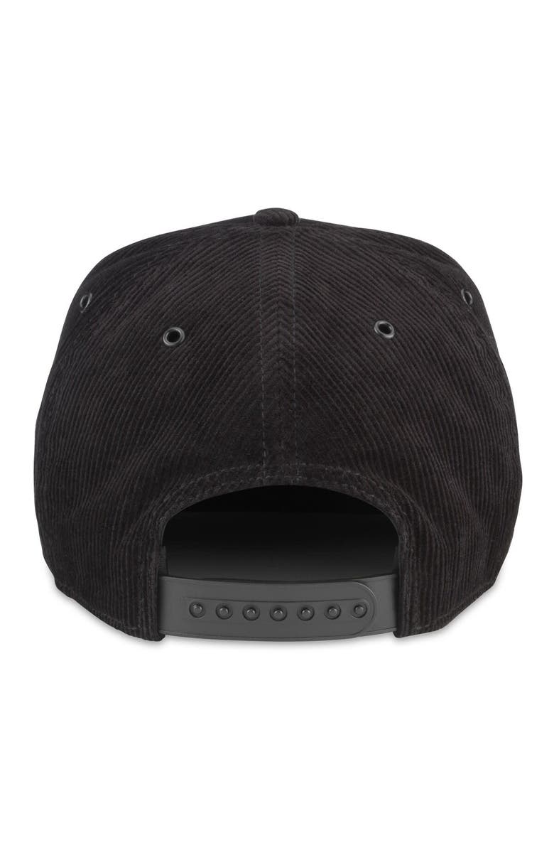 American Needle Men's American Needle Black Boston Bruins Corduroy Chain Stitch Adjustable Hat, Alternate, color,