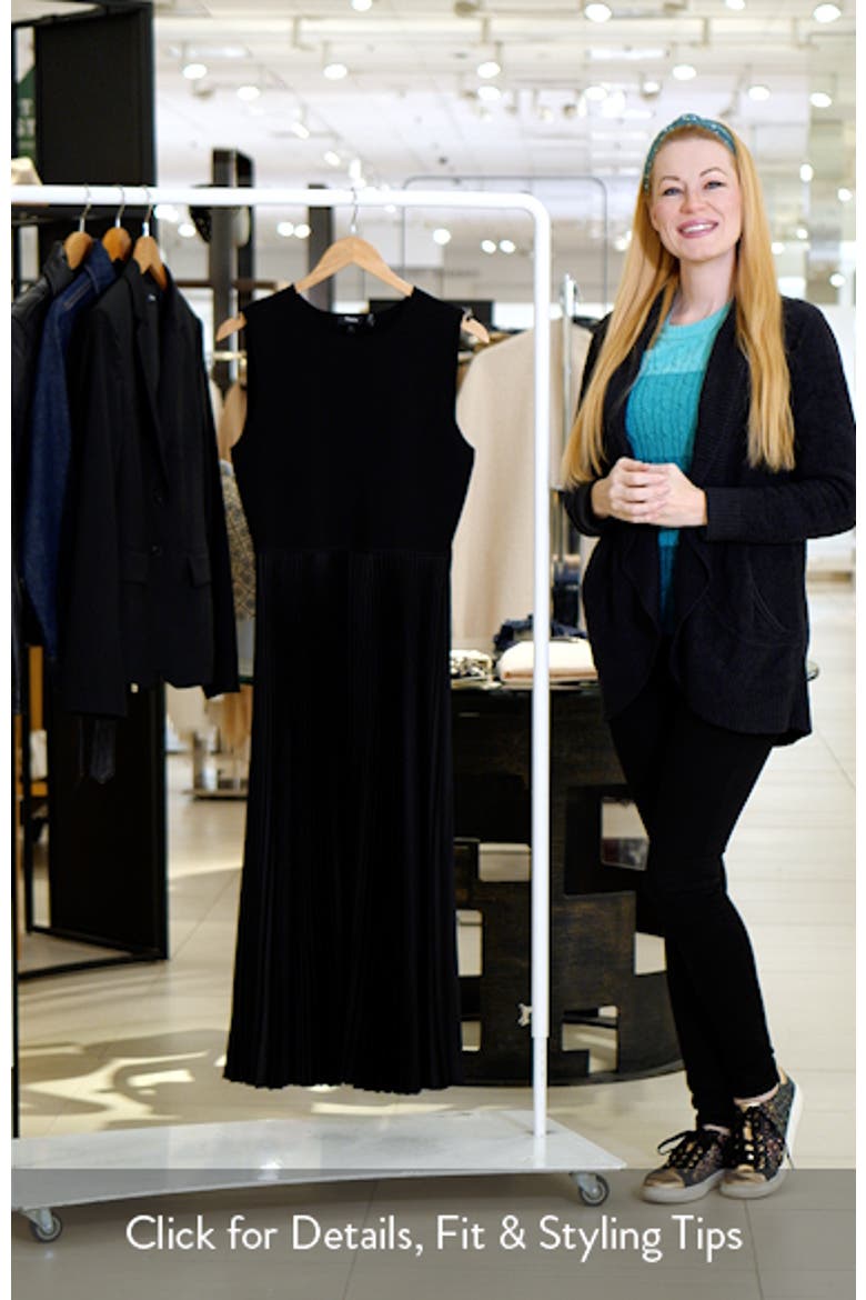 Sleeveless Pleated Midi Dress video