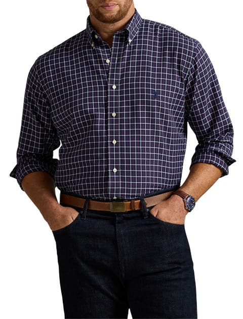Big 
Tall Performance Oxford Sport Shirt