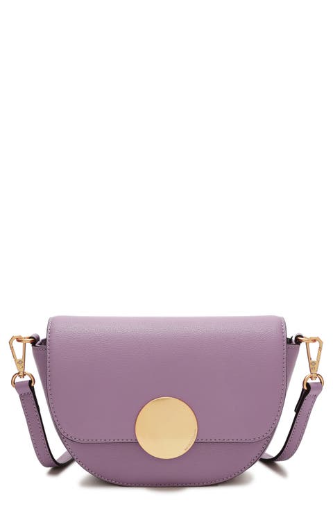 Lottie Leather Saddle Crossbody Bag