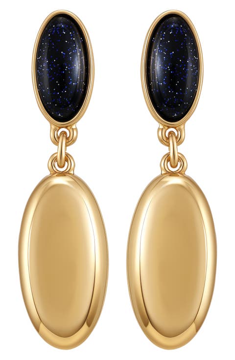 Oval Drop Earrings