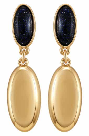 Oval Drop Earrings
