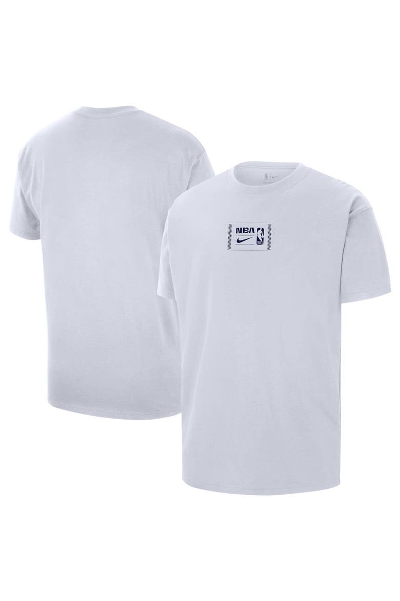 Men's Nike  White NBA All World Hoops Max90 Oversized T-Shirt, Alternate, color, White