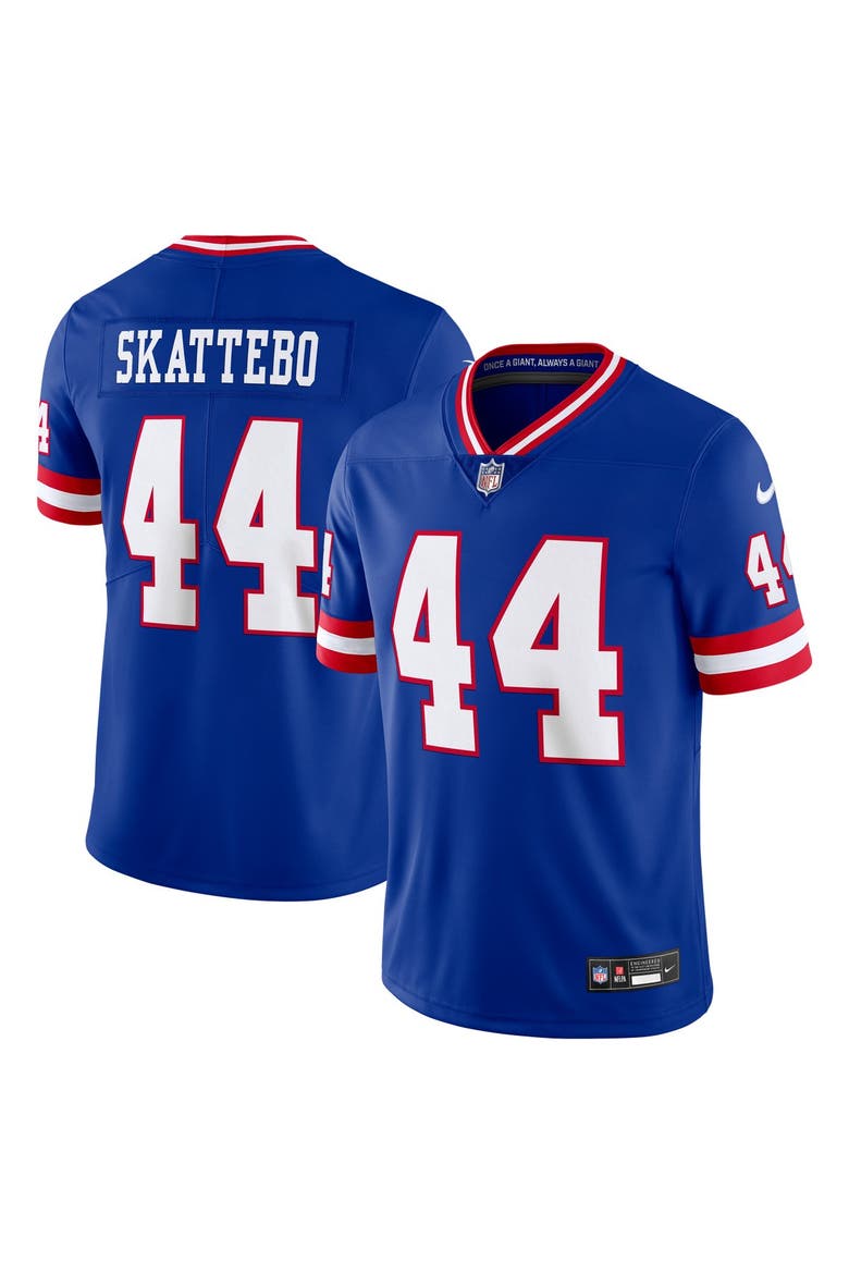Men's Nike Cam Skattebo Royal New York Giants Legacy Vapor Untouchable Stitched Limited Jersey, Main, color, Royal