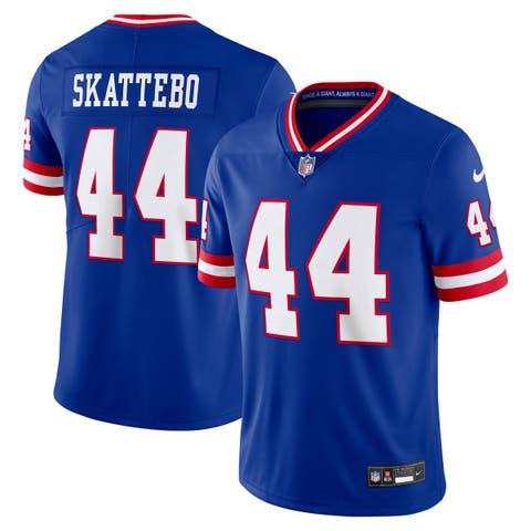 Men's Nike Cam Skattebo Royal New York Giants Legacy Vapor Untouchable Stitched Limited Jersey