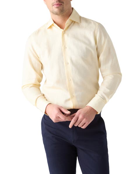 Reynolds Cotton Linen Blend Shirt in Contemporary fit