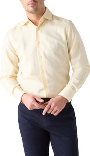 Robert Talbott Reynolds Cotton Linen Blend Shirt in Contemporary fit