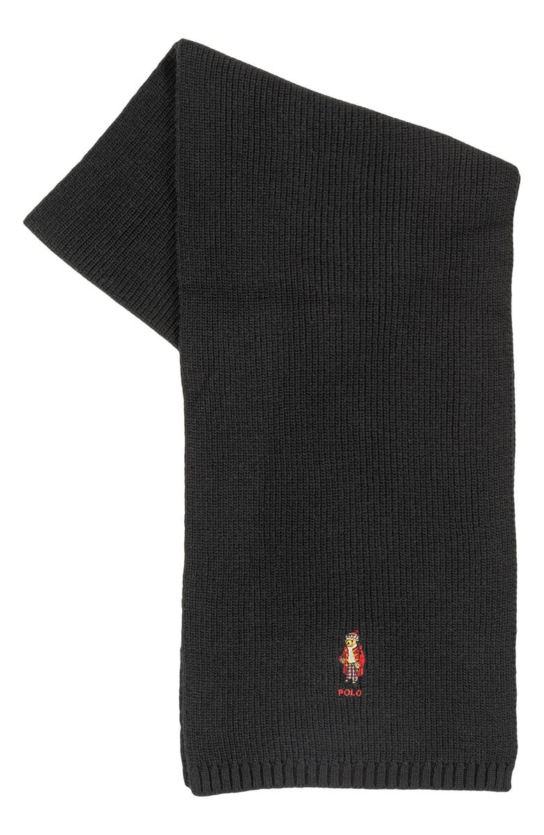 Polo Ralph Lauren Holiday Bear Scarf, Alternate, color, 
