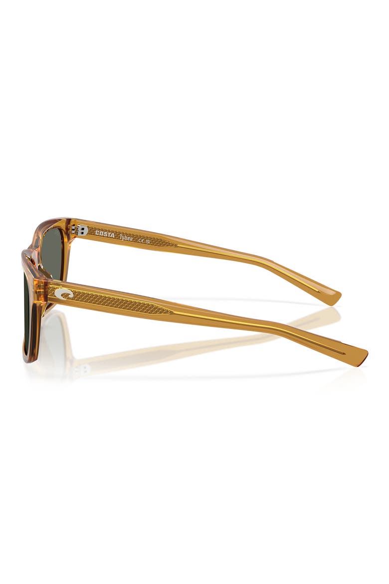 Tybee 55mm Polarized Rectangular Sunglasses, Alternate, color, SUN RAY / GRAY 580G
