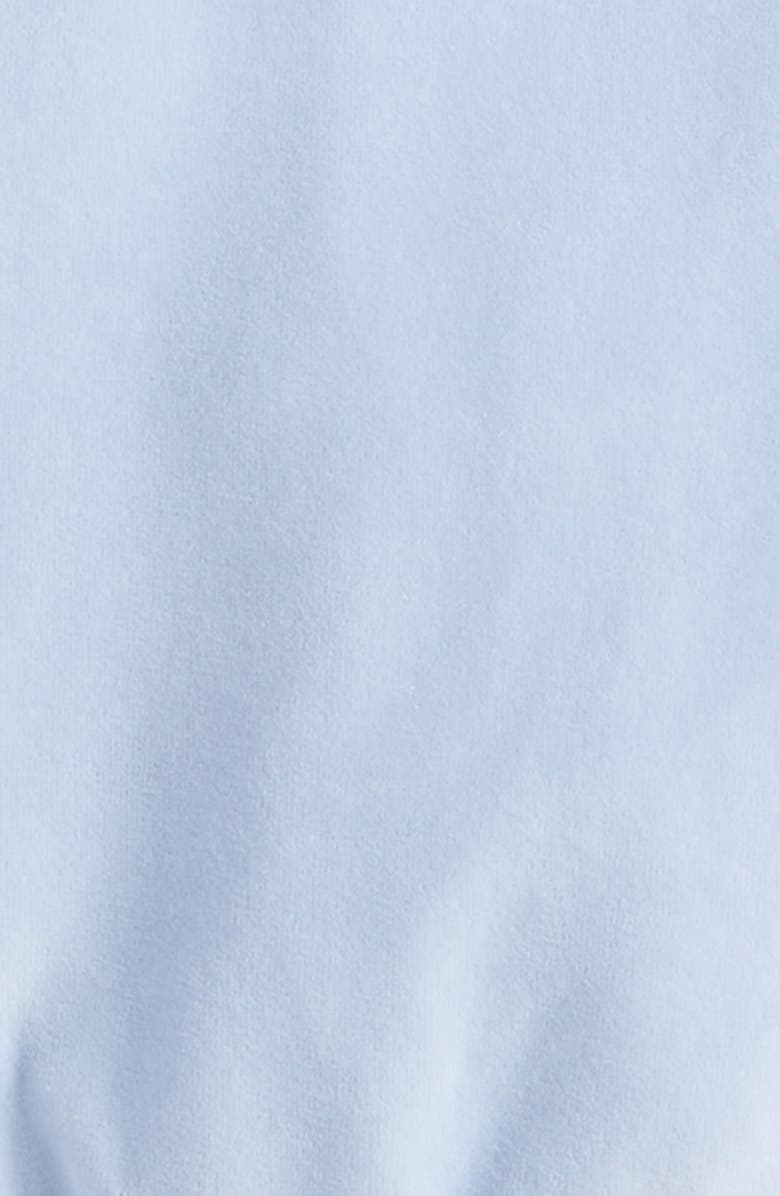 Tucker + Tate Kids' Bow Embroidered Velour Full Zip Hoodie, Alternate, color, Blue Xenon Bow Emb