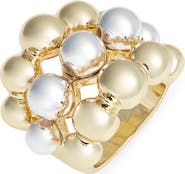 Nordstrom Triple Row Orb Cocktail Ring