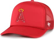 '47 Men's '47 Red Los Angeles Angels Foam Logo Trucker Adjustable Hat