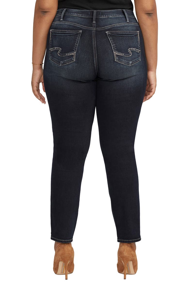 Suki Curvy Fit Mid Rise Slim Straight Leg Jeans, Alternate, color, INDIGO