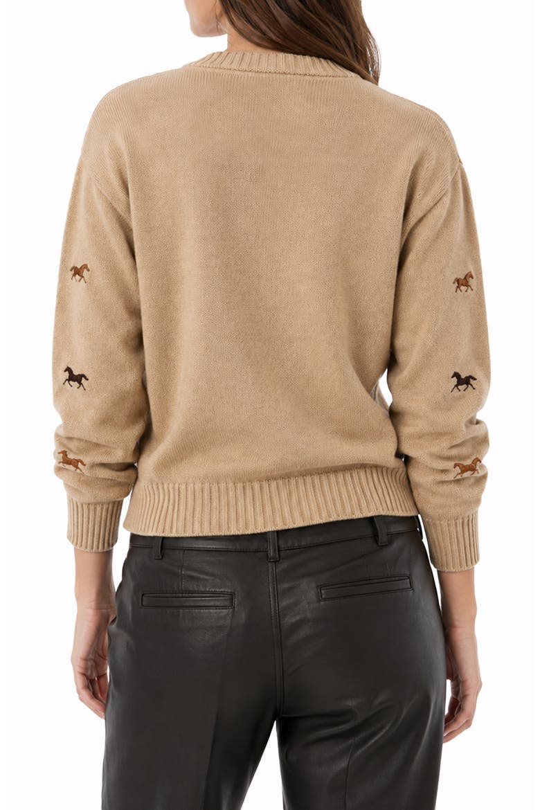 Mckay Sweater, Alternate, color, WHEAT W/ MULTI HORSE