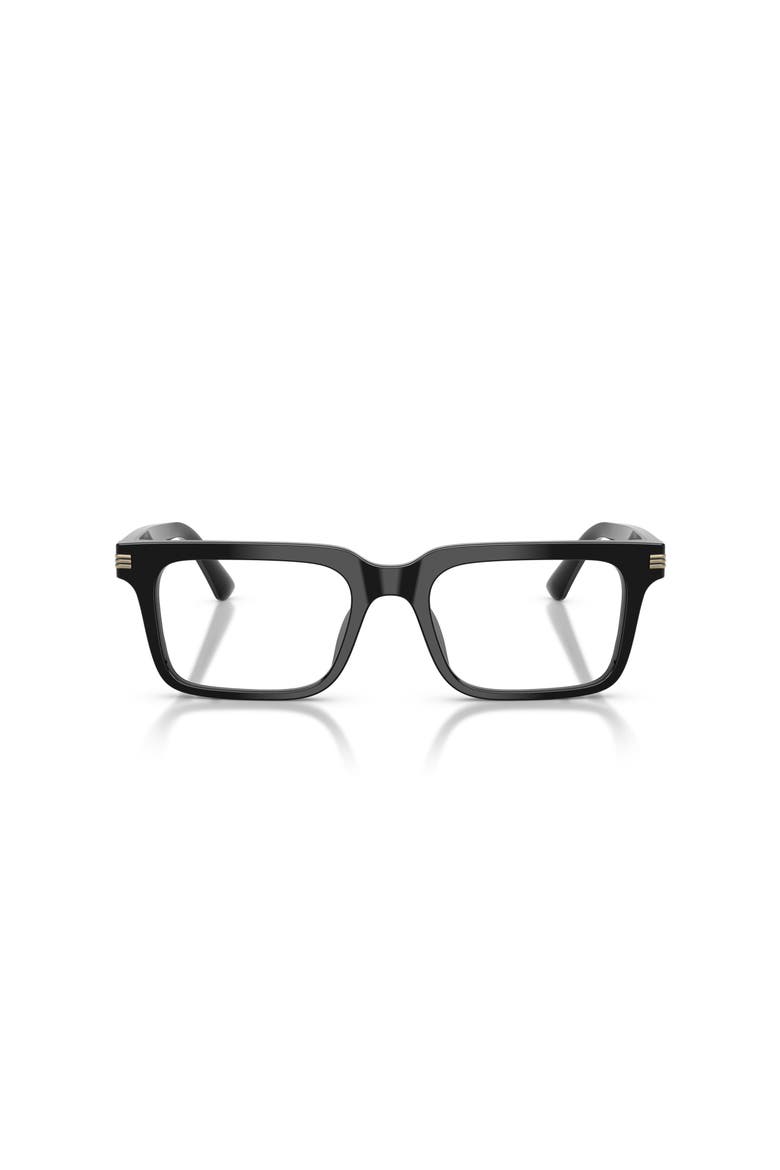 51mm Square optical glasses, Alternate, color, Black