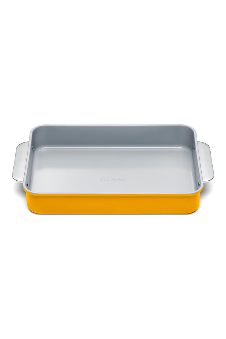 Nonstick Ceramic Rectangle Baking Pan, Main, color, MARIGOLD