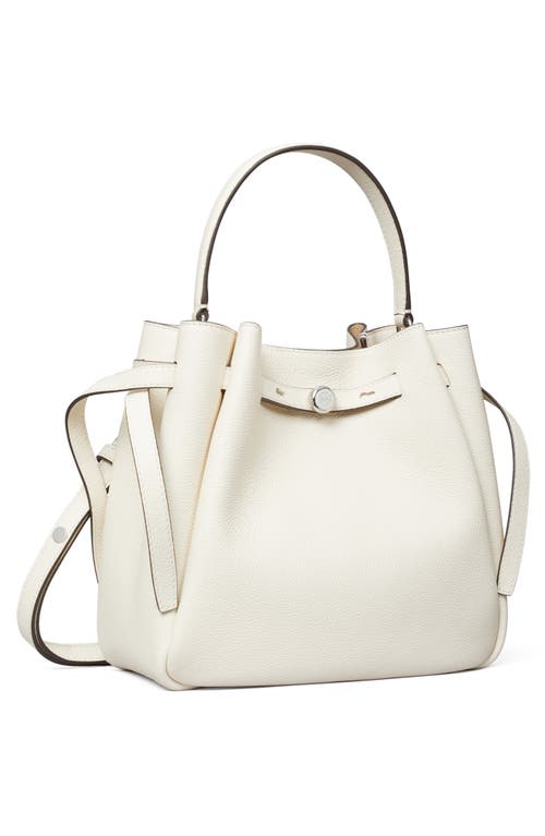 Tory Burch Romy Bucket Bag In Light Cream