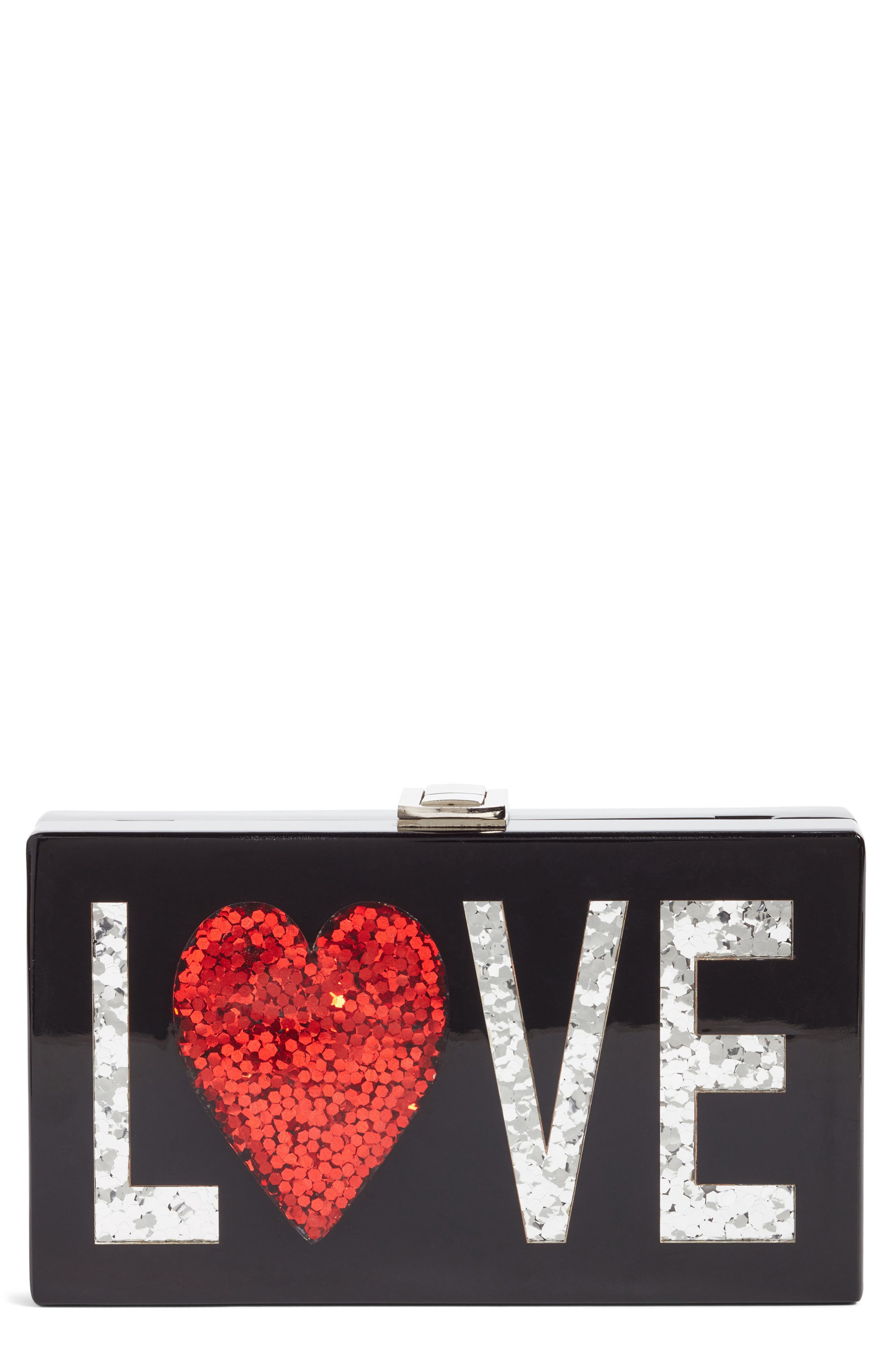 Nordstrom Love Box Clutch, Main, color, 