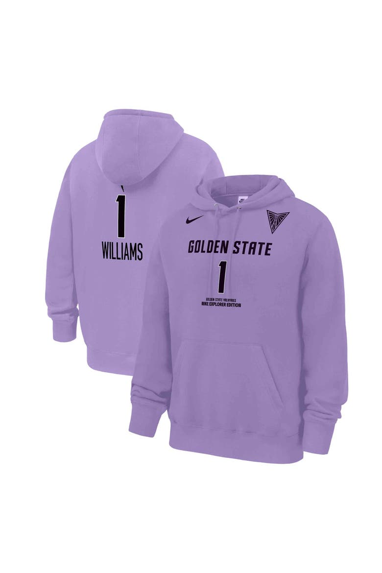 Men's Nike Gabby Williams Lavender Golden State Valkyries Explorer Edition Name & Number Hoodie, Main, color, Lavender