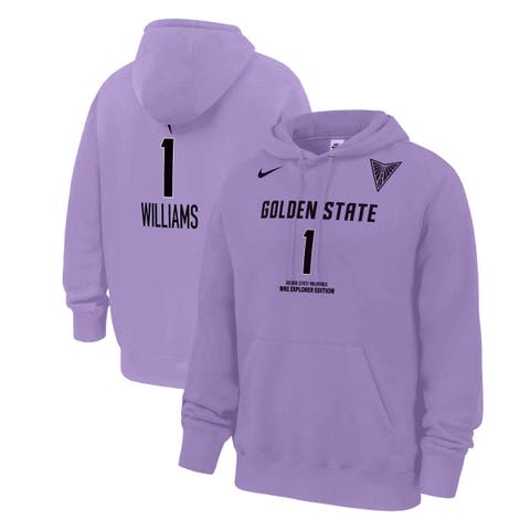 Men's Nike Gabby Williams Lavender Golden State Valkyries Explorer Edition Name & Number Hoodie
