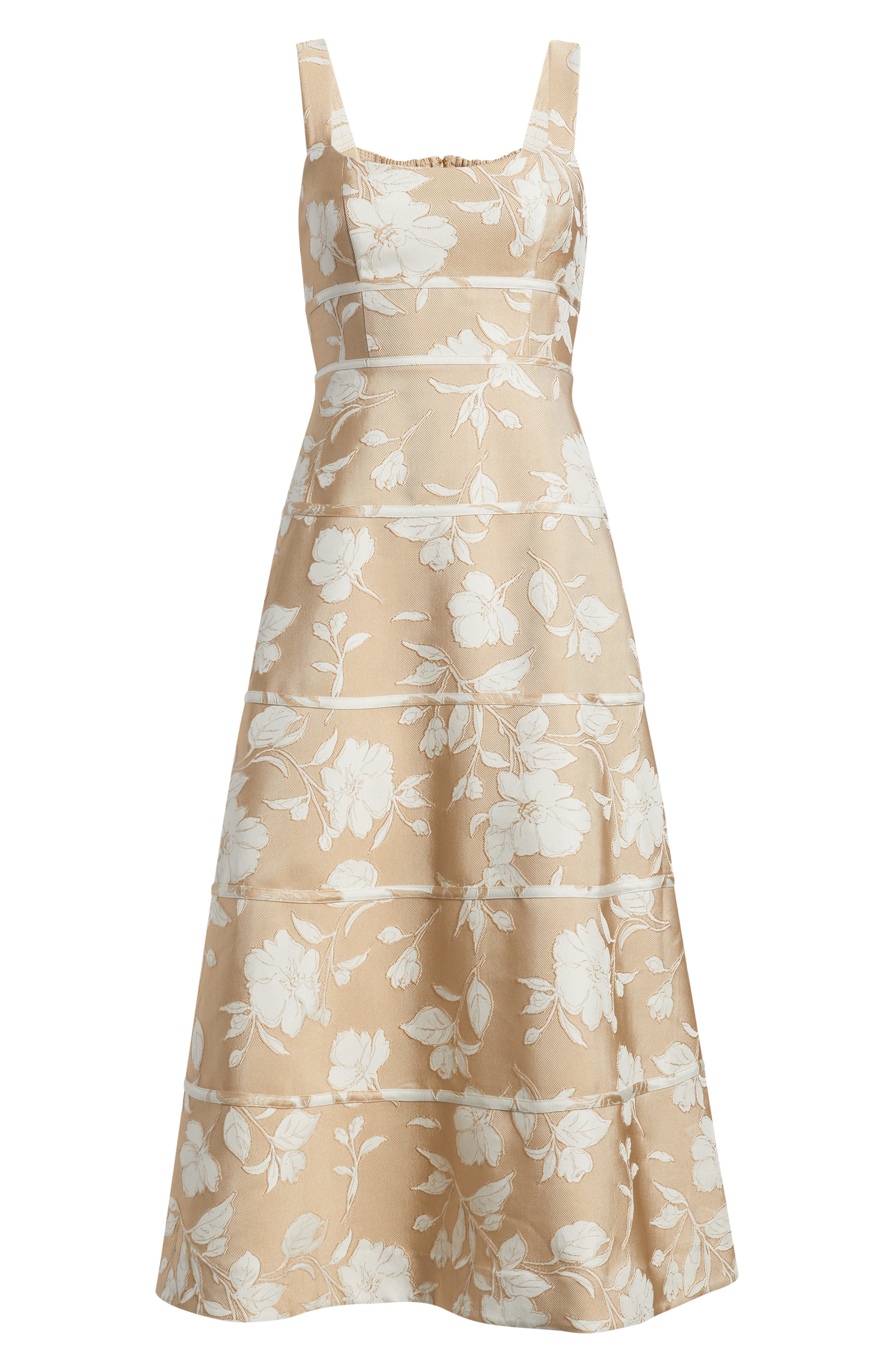 Floral Jacquard A-Line Dress (Women) | Nordstrom