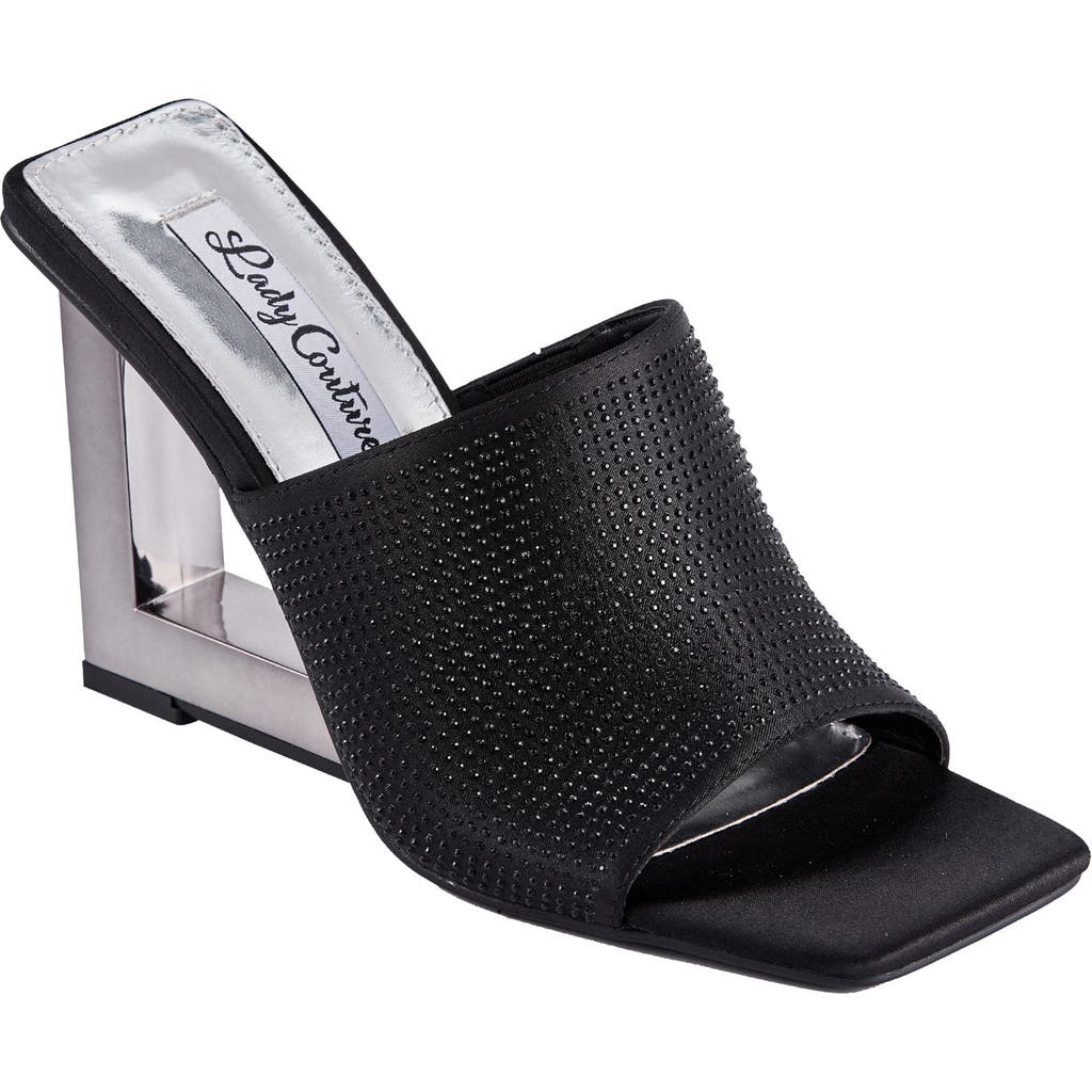 Lady Couture Women's Fuego Wedge Sandals In Black